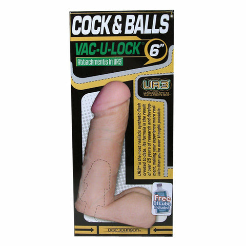 Vac-U-Lock 6in UR3 Cock White