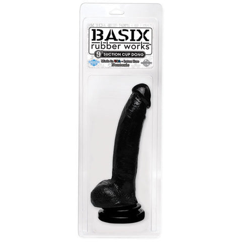 Basix 9in. Thicky w/Suction Cup Black