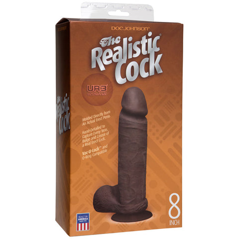 Realistic Cock - UR3 - 8in Black