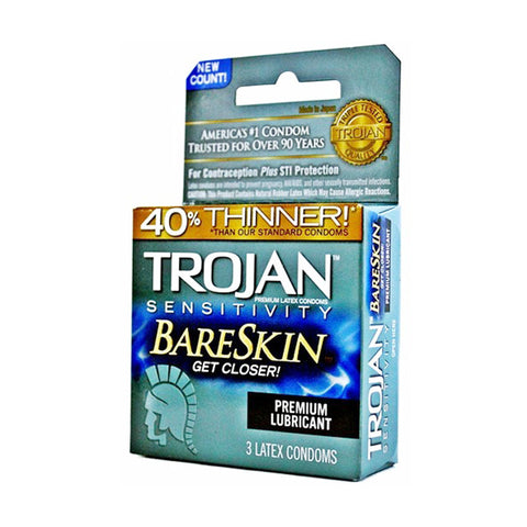Trojan BareSkin Thinner Condoms (3pk)
