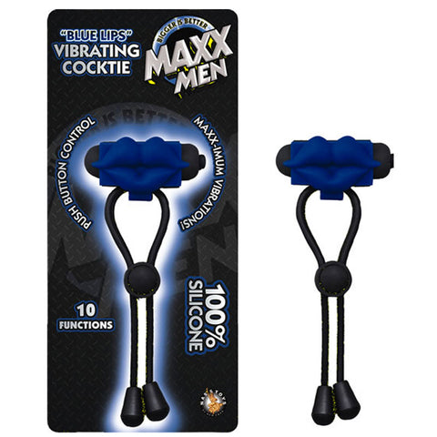 Maxx Men Blue Lips Vibrating Cocktie Bl