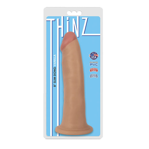 Thinz 8in Slim Dong Vanilla