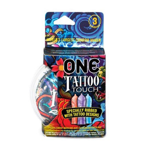 ONE Tattoo Touch Condom 3pk