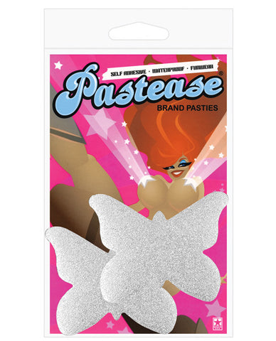 Pastease Premium  Glitter Butterfly - Silver O/S