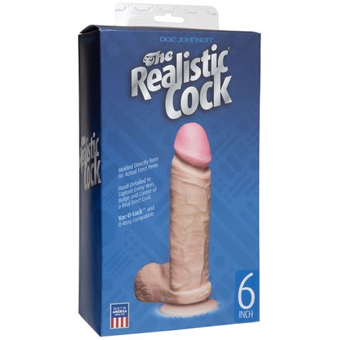 Realistic Cock - 6in White