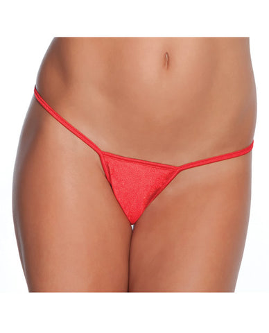 Low Rise Lycra G-String Red O/S