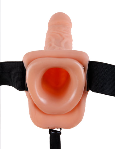 Fetish Fantasy Series 7 Inch Hollow Strap-on With  Balls - Flesh