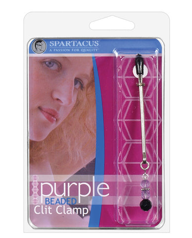 Spartacus Beaded Clit Clamp - Purple